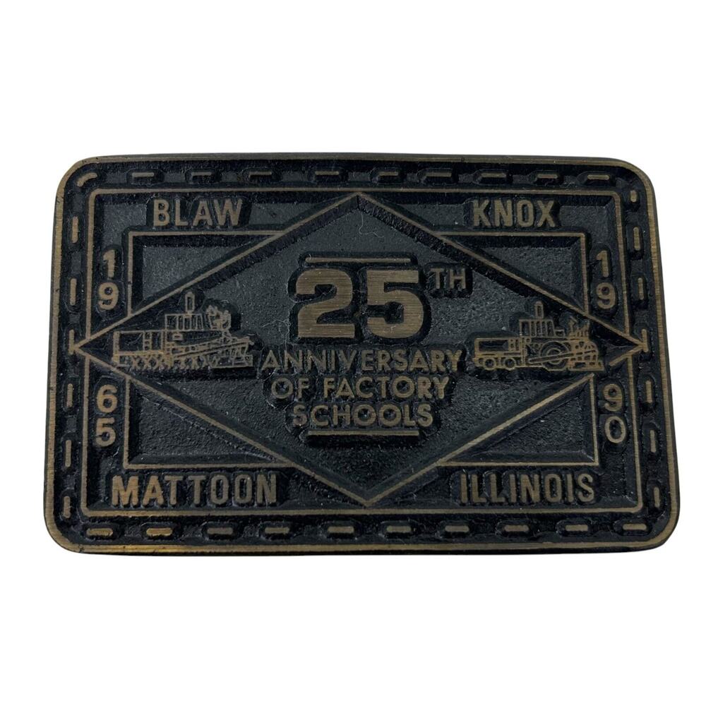 Blaw Knox Belt Buckle Asphalt Paver 25th Anniversary of Factory Schools